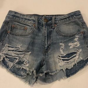 American eagle high rise festival shorts